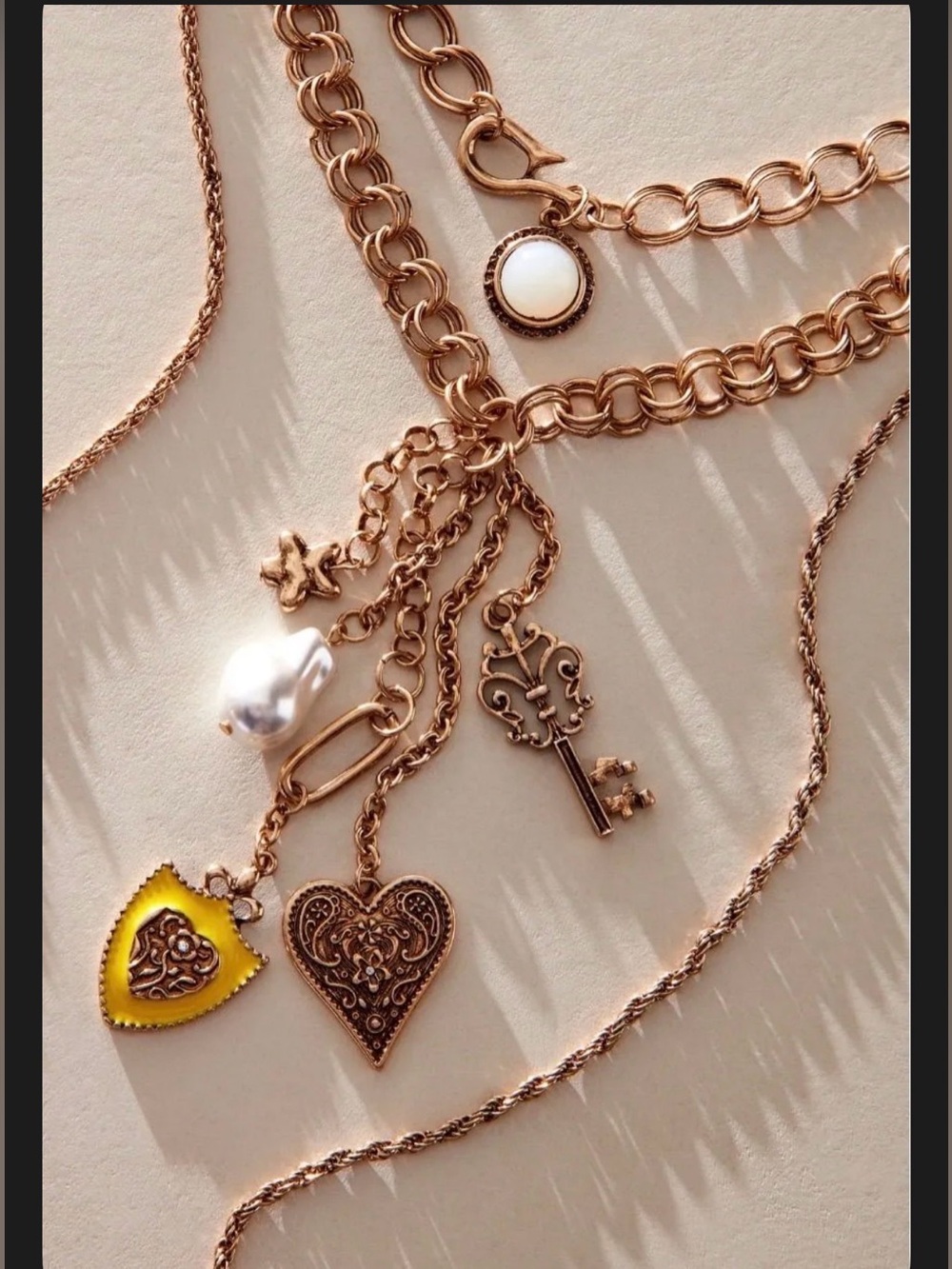 Free People Tate Layered Necklace- Gold NWT $48